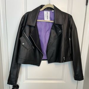 ASOS Collusion Biker Faux Leather Jacket